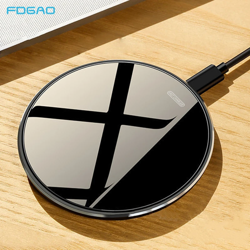 30w qi wireless charger pad for iphone 13 12 11 pro xs xr x 8 induction fast charging station for samsung s21 s20 s10 xiaomi 11 free global shipping