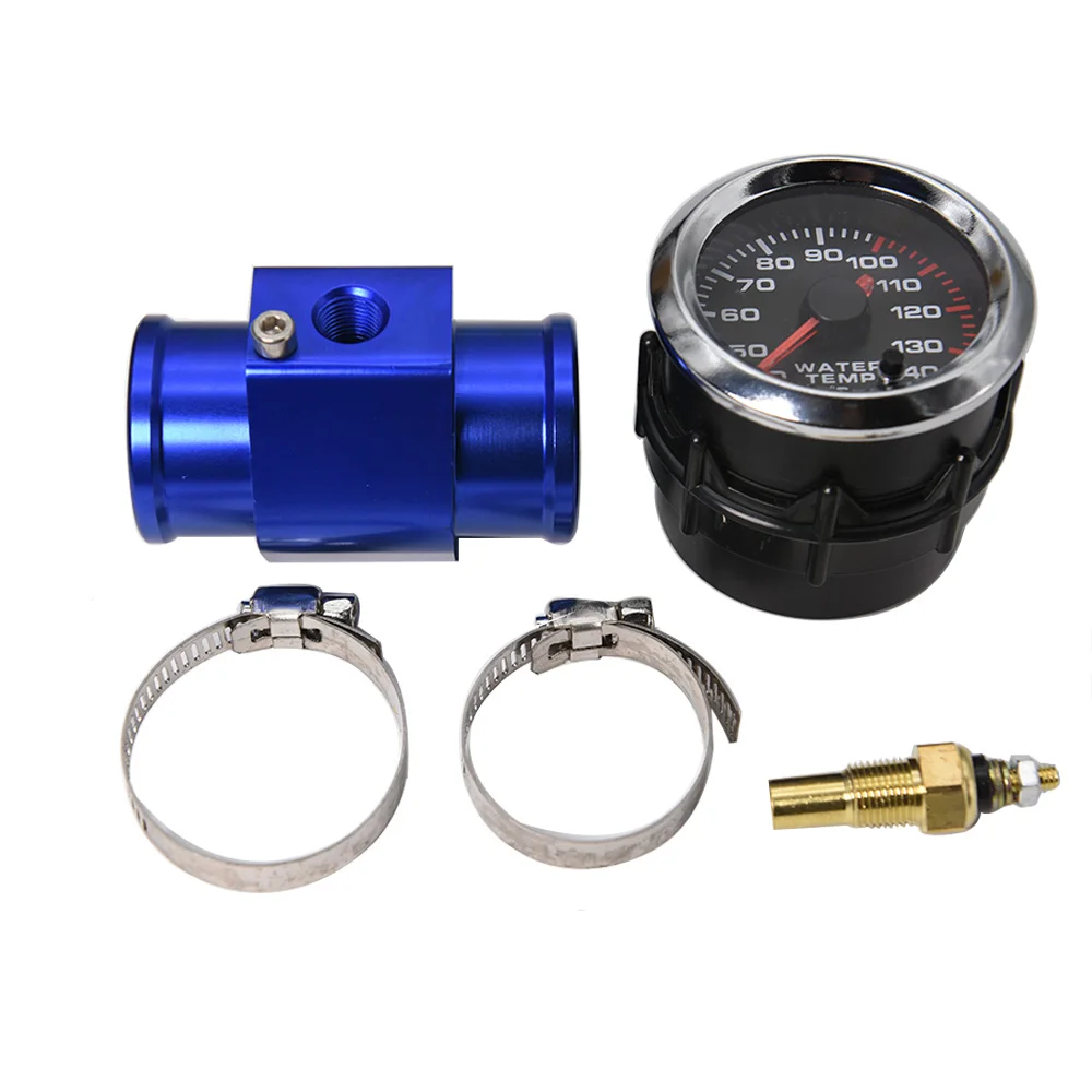 

7 Colors Water Temperature Gauge 40~140 Celsius 52MM Racing Gauge Car Water Temp Gauge meter with Water Temp Sensor Plastic Pod