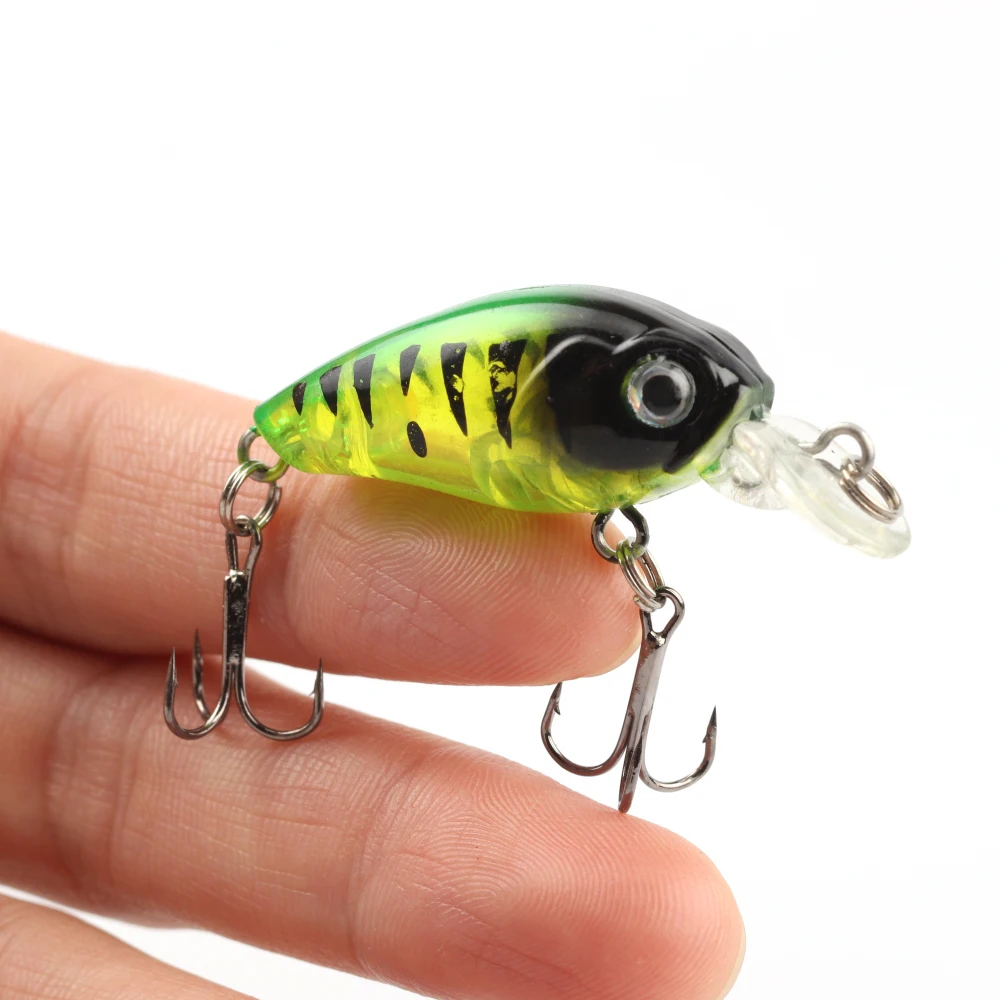 Floating Minnow Fishing Lure 3.7g/4.5cm Fishing Hard Bait Mini Minnow Swing Crankbait Crazy Wobblers Artificial Bionic Lures