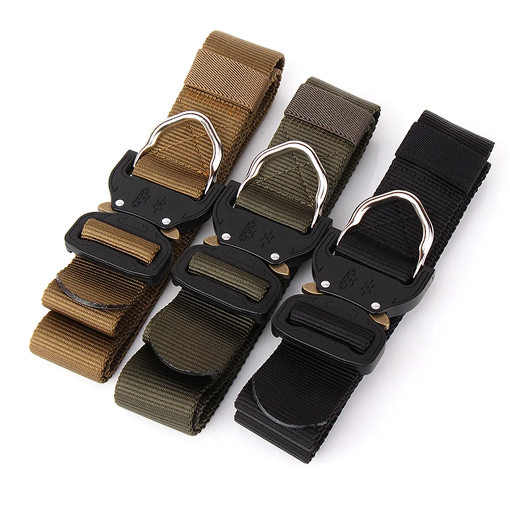 Lixada нейлоновые военные тактические ремни с металлической пряжкой Регулируемый
