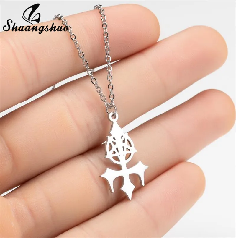 Shuangshuo 2020 цепочка из нержавеющей стали с изображением пентаграммы сатаны вилки
