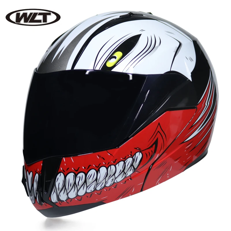 2019 New Flip Up Motorcycle Helmet Motorbike Modular Dual Lens Motocross Moto Crash Full Face Helmets Casco Casque | Автомобили и
