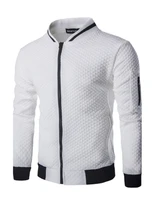 mens jacket patchwork active fall winter basic stand collar regular coat daily long sleeve jacket