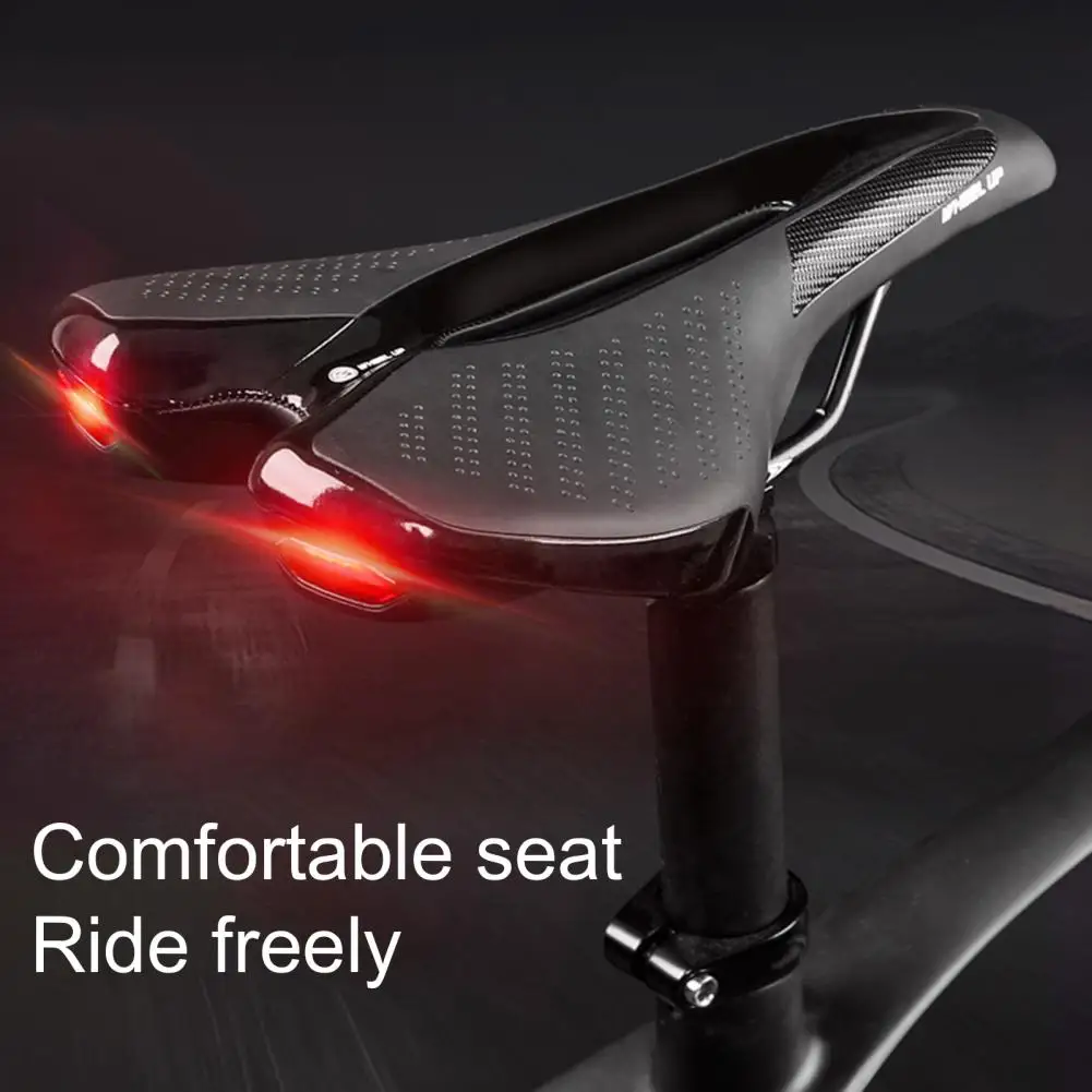 

Wheel Up USB Charging Hollow Shockproof Soft Bike Taillight Saddle Cycling Part for MTB