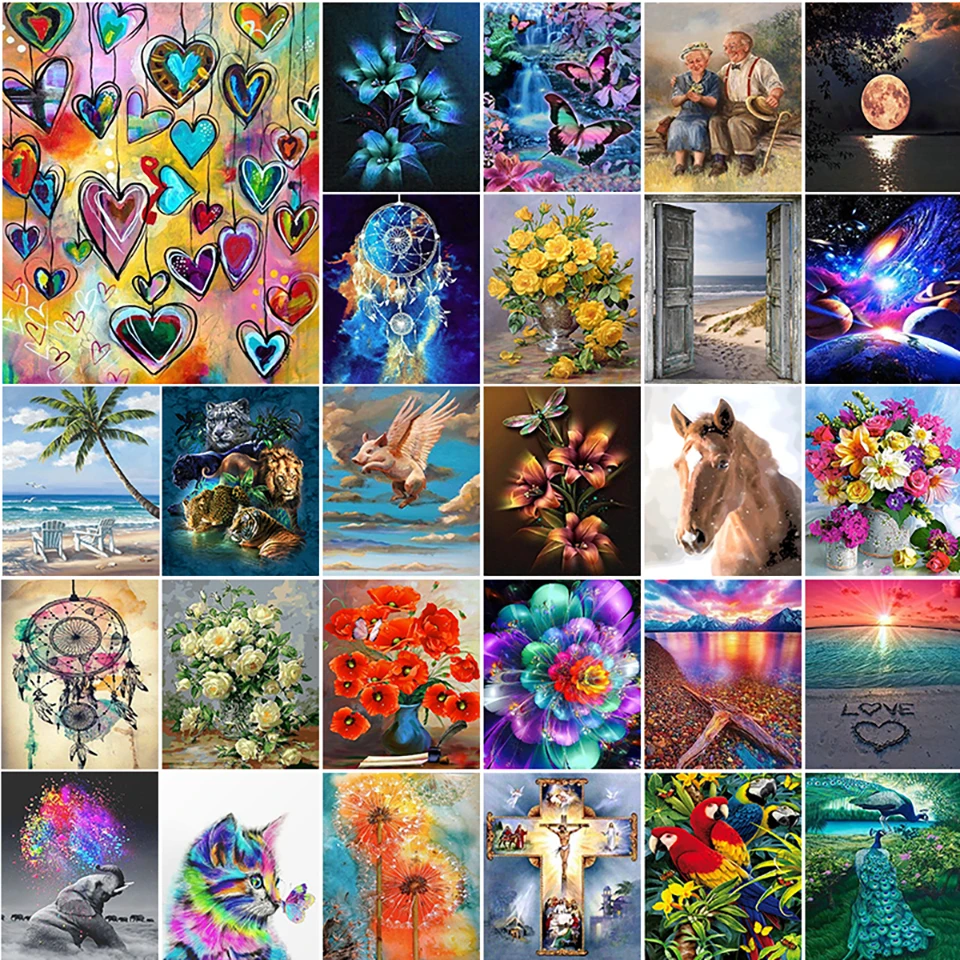 

Набор для алмазной вышивки квадратными/круглыми стразами 5D