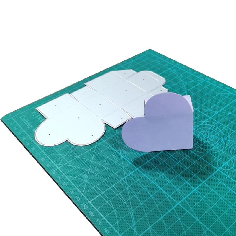

3D Heart Box Metal Cutting Dies Stencils for Diy Scrapbooking dies Decorative Card Paper Embossing Dies Cuts Craft Dies New 2020