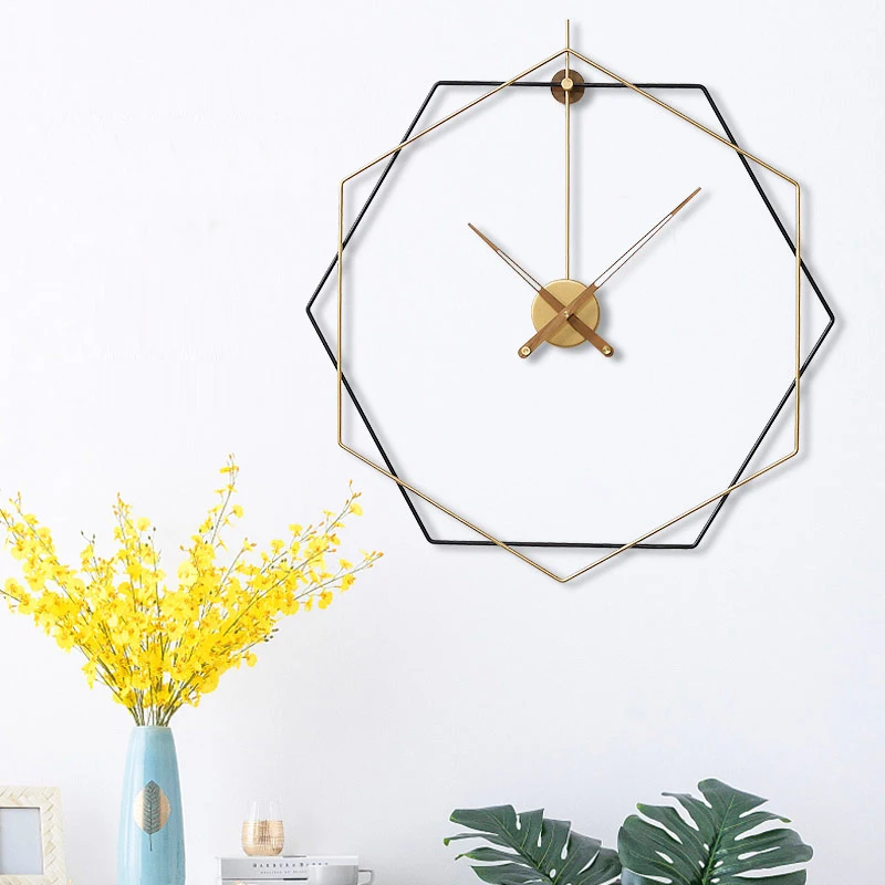 Новинка современные дизайнерские металлические настенные часы Hoshine европейские