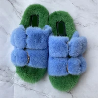 new womens mink slippers soft plush slippers anti skid wear resistant flat sandals leisure and comfort