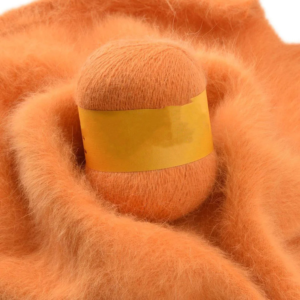 Трикотажная Пряжа 50 г + 20 норковый сотканный из шерсти вручную пряжа с шерстью