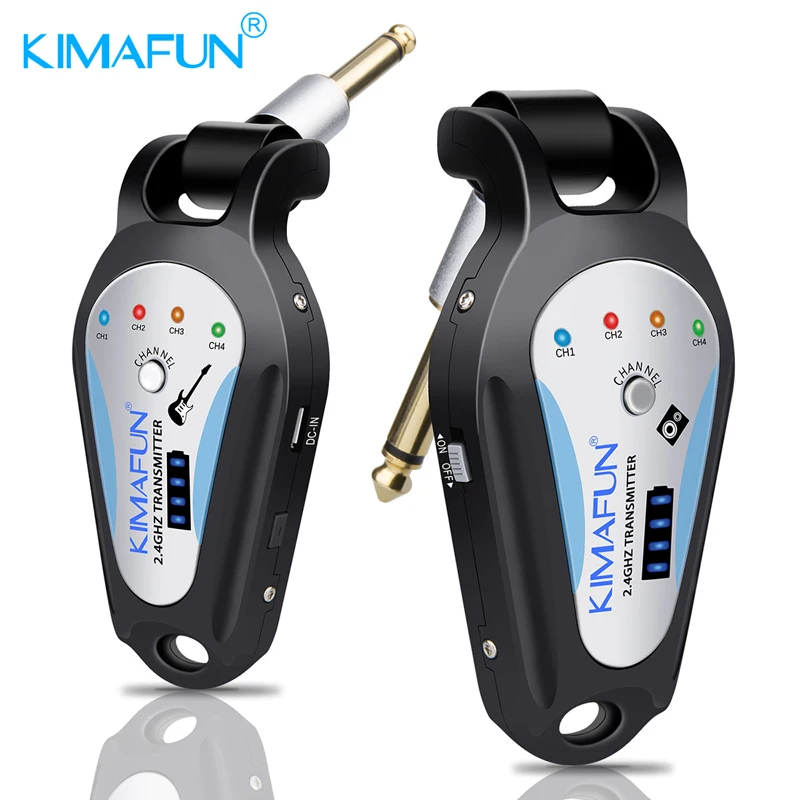KIMAFUN KM G207 аккумуляторная беспроводная гитарная система 2 4 ГГц цифровой