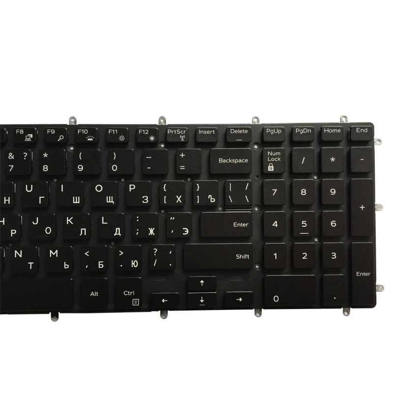 Новая русская клавиатура для ноутбука Dell 7567 7566 7577 7587 7570 с подсветкой без рамки |