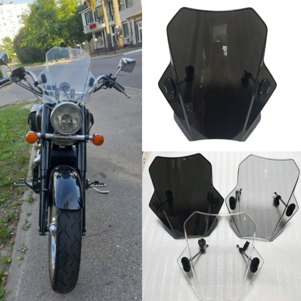 

For Ducati Monster 821 2015 Modified Motorcycle universal windshield Windscreen Cross country sports Fairing cover screen