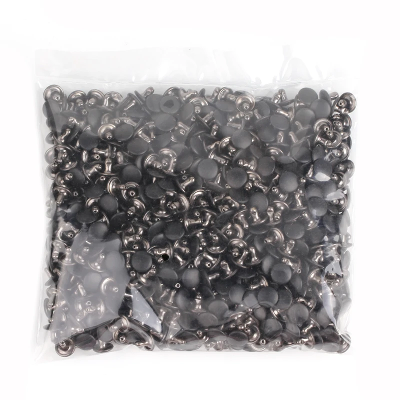 100 шт. железные двусторонние заклепки черный ремешок для рисования Фотосумка