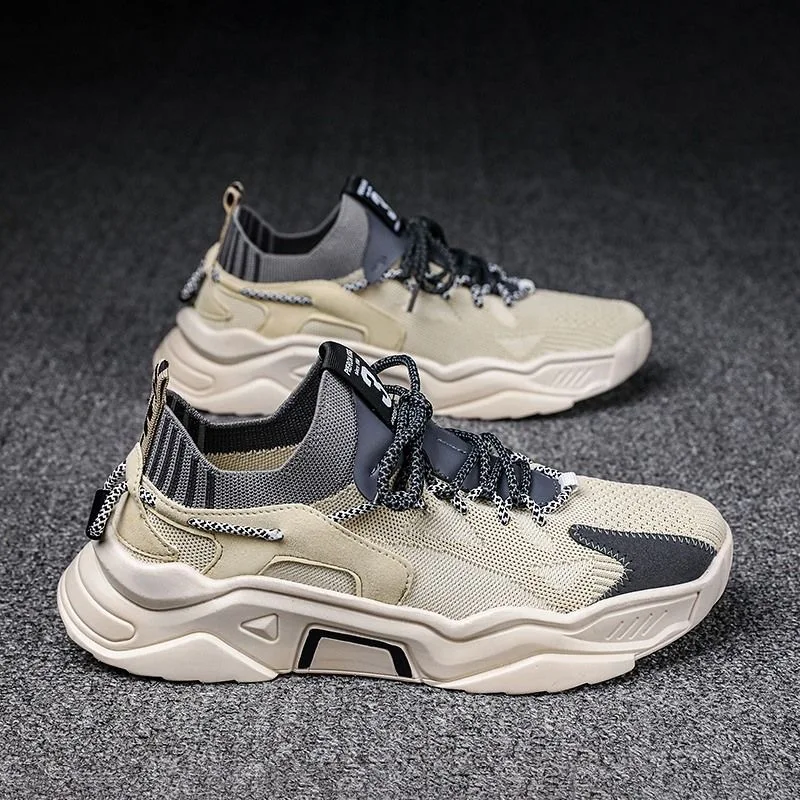 

2020 Fashion Sneakers Men Vulcanized Shoes Air Mesh Mens Trainers Lightweight Casual Shoes Men Black Footware Tenis Masculino