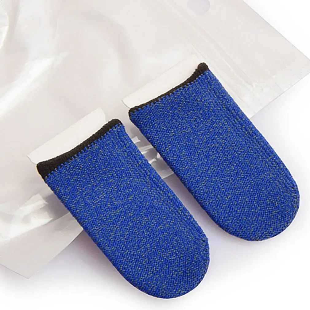 

2 Pcs Breathable Game Controller Finger Cover Sweat Proof Gaming Finger Gloves Non-Scratch Sleeve Sensitive Mobile Touch Screen