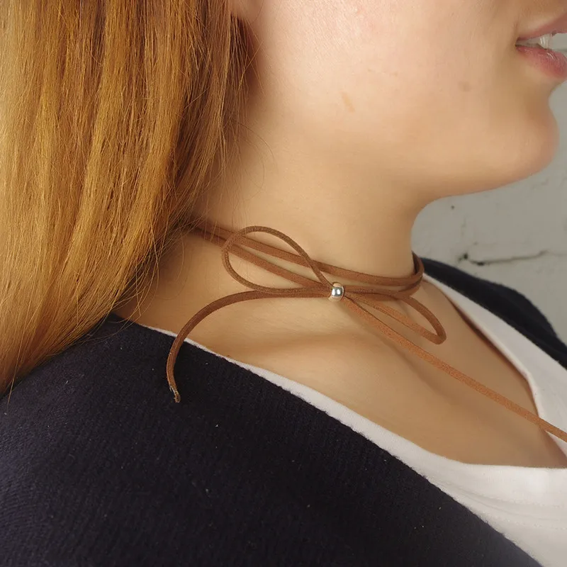 Милое женское ожерелье чокер с бантом готический модный подарок для девушек