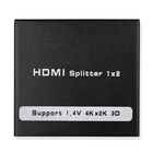 HDMI сплиттер 4K 2K UHD 1x2 HDCP 1,4 Аудио Видео адаптер 1 в 2 Выход HD1.4 двойной дисплей для XBox PS4 pro DVD HD TV ПК ноутбука тв