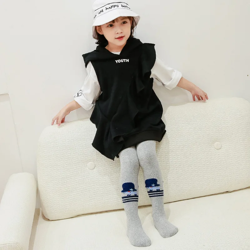 Плотные хлопковые леггинсы для девочек с рисунком животных Цветные малышей