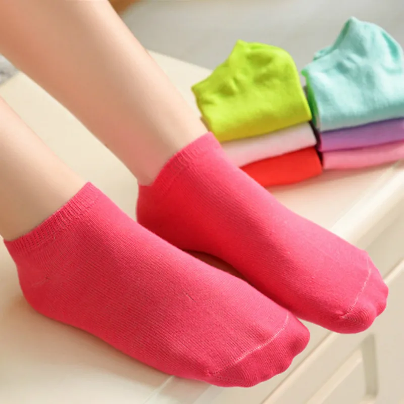 10 пар/компл. повседневные женские короткие носки низкие хлопковые до щиколотки