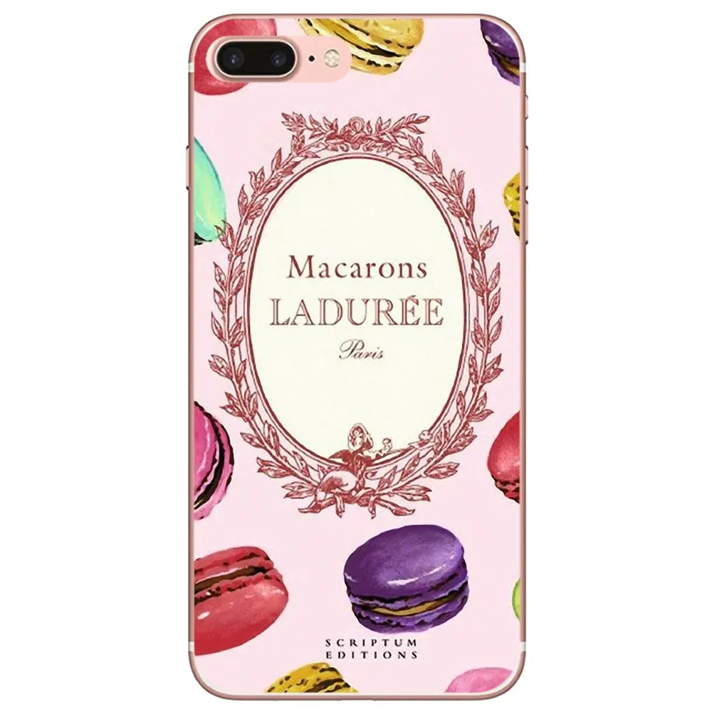 Мягкий чехол для iPhone 10 11 12 13 Mini Pro 4S 5S SE 5C 6 6S 7 8 X XR XS Plus Max 2020 с десертом мороженое ладюре Макаронс.