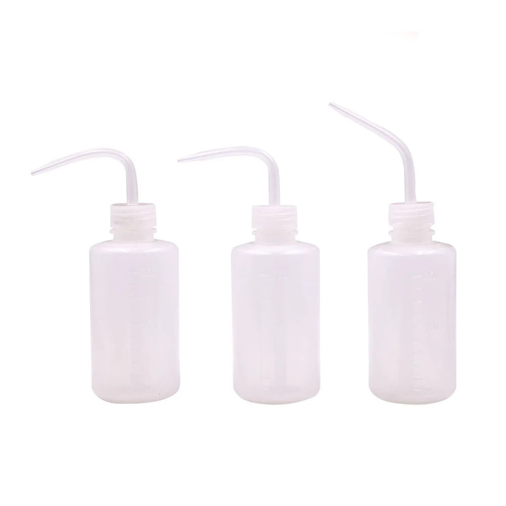 250 мл прозрачная пластиковая бутылка для вымывания выжималка мытья лабораторная
