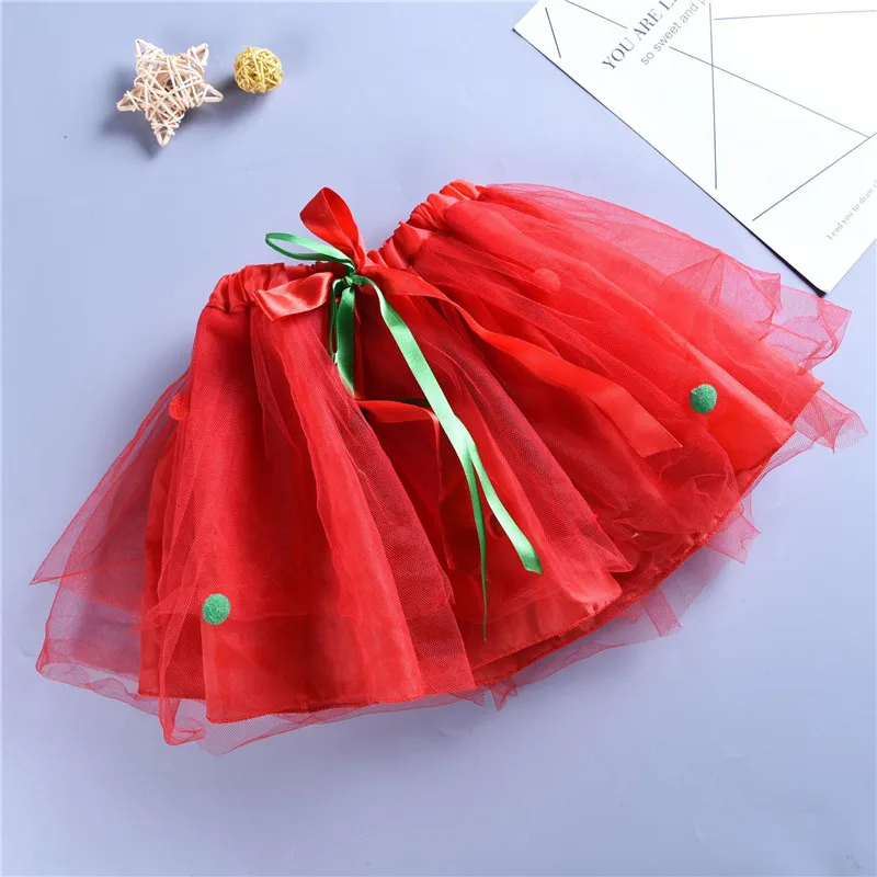 Детские юбки-пачки для девочек на Рождество Стиль Одежда младенцев Детская