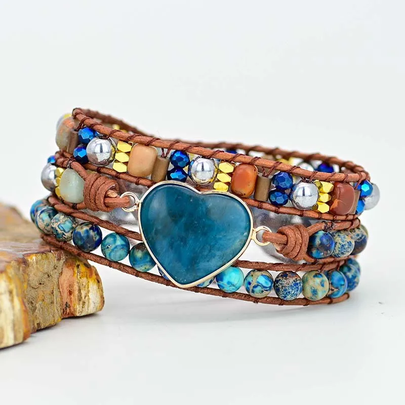 

Вечерние ский браслет ручной работы из натурального камня