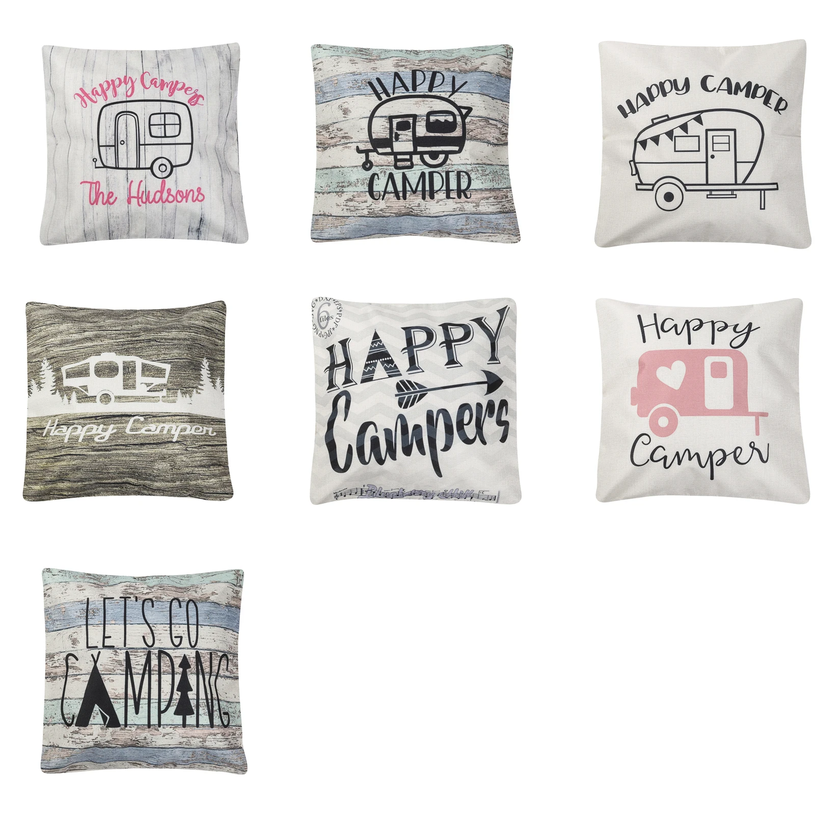 

2021 New Fashion 7 45x45cm Pillowcases Letter Cartoon Pattern Printing Square Pillowcase Pillow Accessories Living Room Bedroom