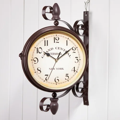 

Classical fashion double-sided wall clock clocks cafe decoration bar decoration