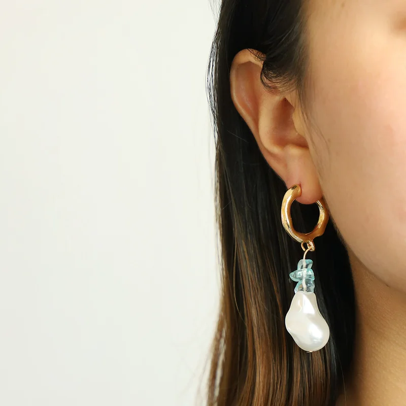 Sindlan Роза красный натуральный камень Висячие серьги девушки Леди Мода женский