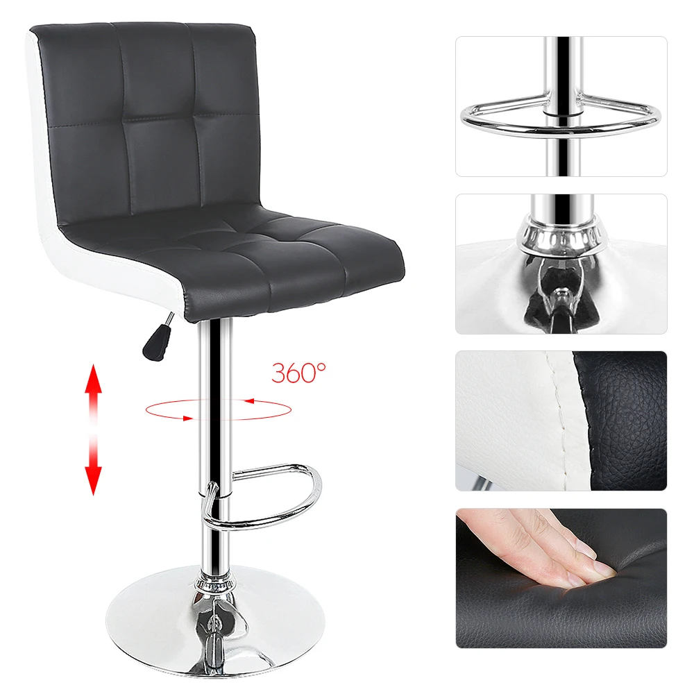 2 шт./компл. 6-сетка спинки барные стулья из искусственной кожи барный стул