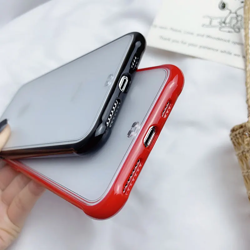 Роскошный Матовый Прозрачный чехол для телефона iPhone 11 Pro Max XR X XS 8 7 6 6S Plus