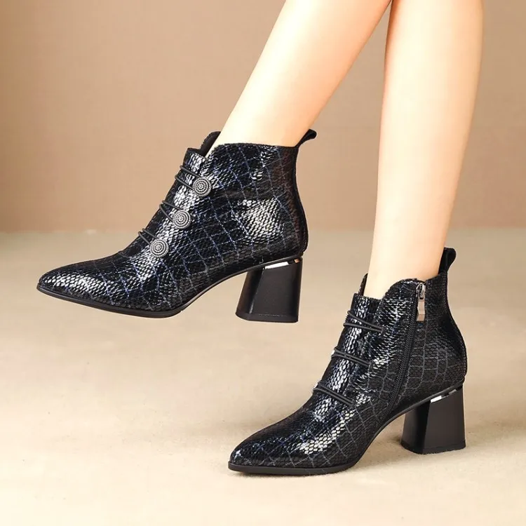 MLJUESE/женские ботильоны из мягкой овечьей кожи Зимние короткие плюшевые ботинки