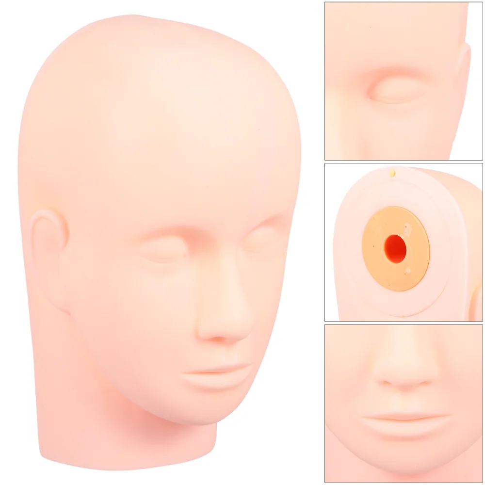 

1 Set Eyelash Extension Practice Removable Mannequin Head Model Fake Eyelash