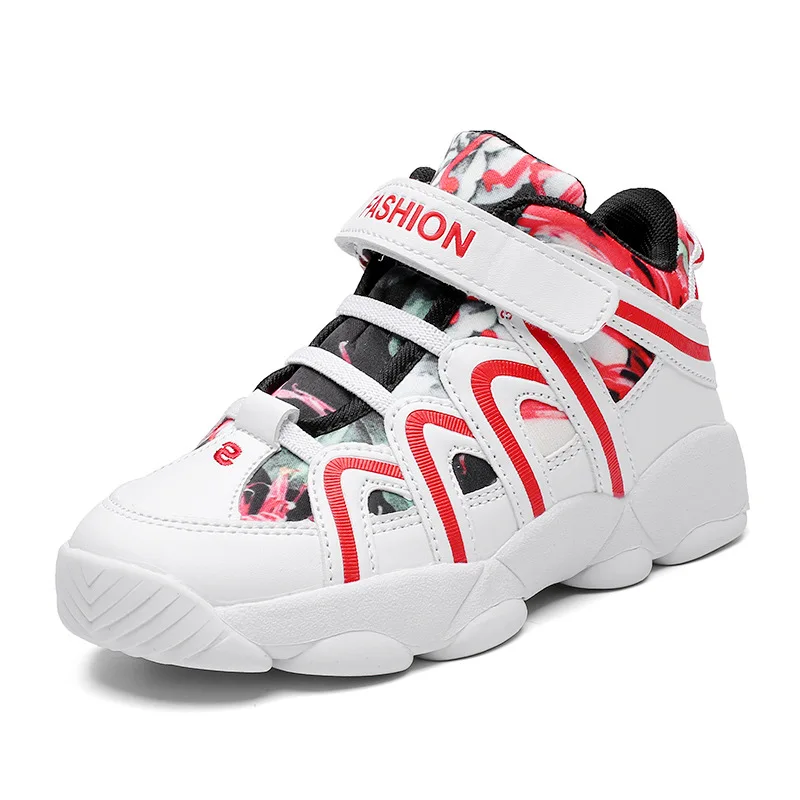 Баскетбольные Кроссовки Новые мужские и женские детские кожаные кроссовки для