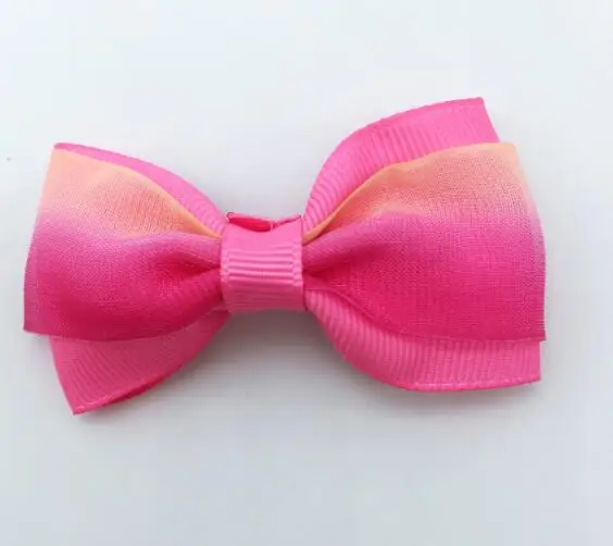 20 шт./лот твердого Бутик Grosgrain ленты для девочек с маленьким бантом; резинка для волос, обтянутая тканью; зажим для галстука лента для волос, бабочка Сделай Сам DIY бигуди для волос Аксессуары Лучший подарок - Цвет: 15
