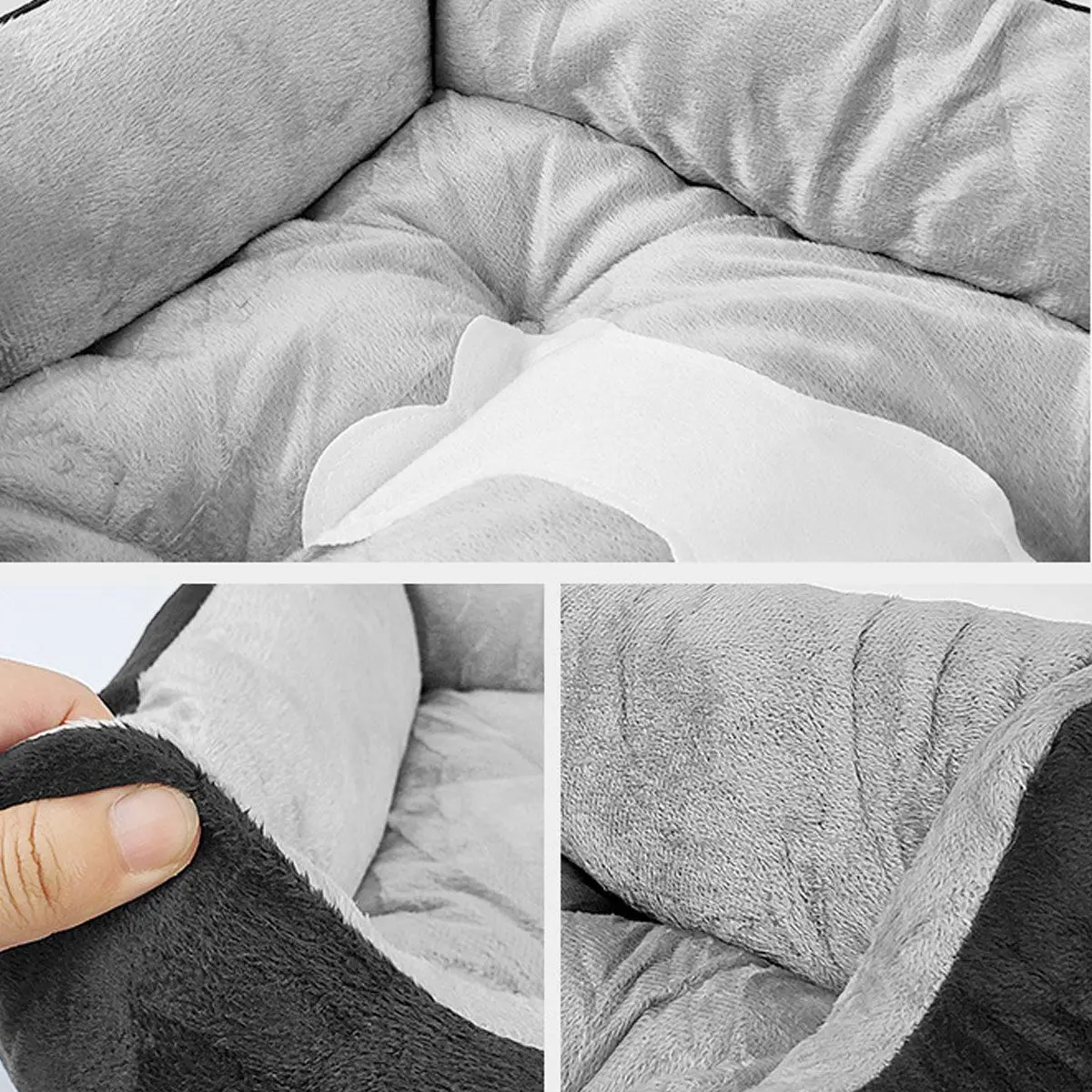 

S/M/L/XL Pet Bed Breathable Cooling Warm Deep Sleep Kennel Cat Nest Fluffy Oversized Dog Bed Sofa Washable Dog Pillow Cushion