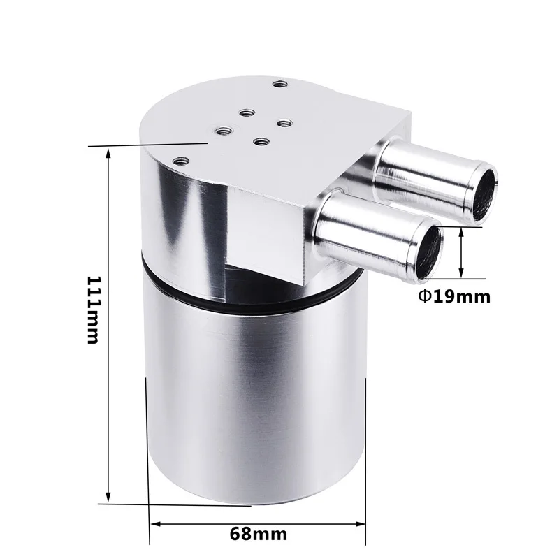 Серебряный алюминиевый озадаченный резервуар для маслоуловителя BMW N54 335 E60 E90 E92 E93
