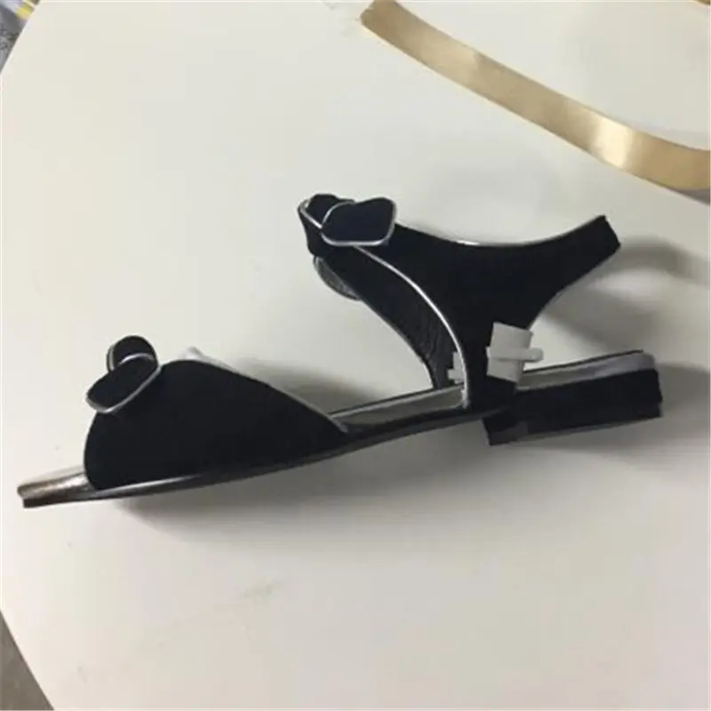 

Prowow Flat Sandals Women Luxury Brand Bowknot Open Toe Flat Shoes Woman Sandalias Mujer 2020 Flats Butterfly-knot Beach Sandals