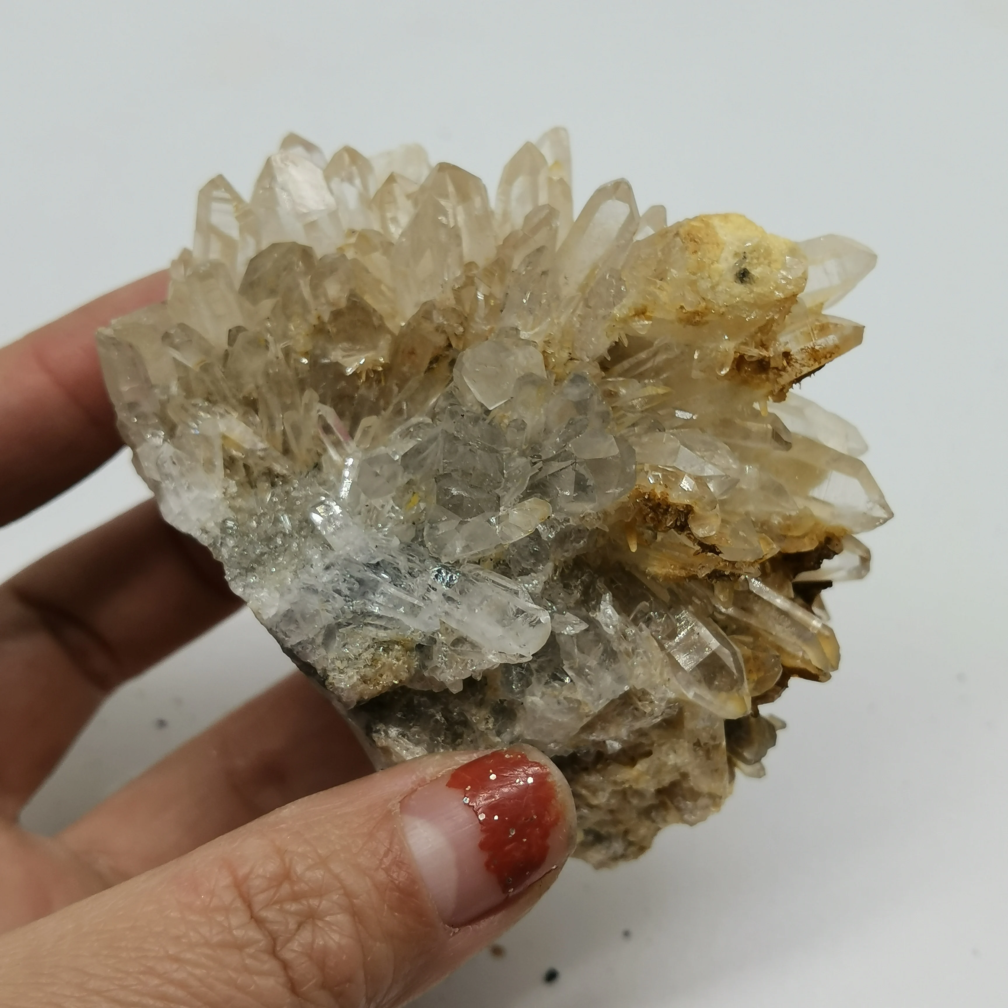 244 г целебный Природный Кварц кластер образец необработанные минералы камень для