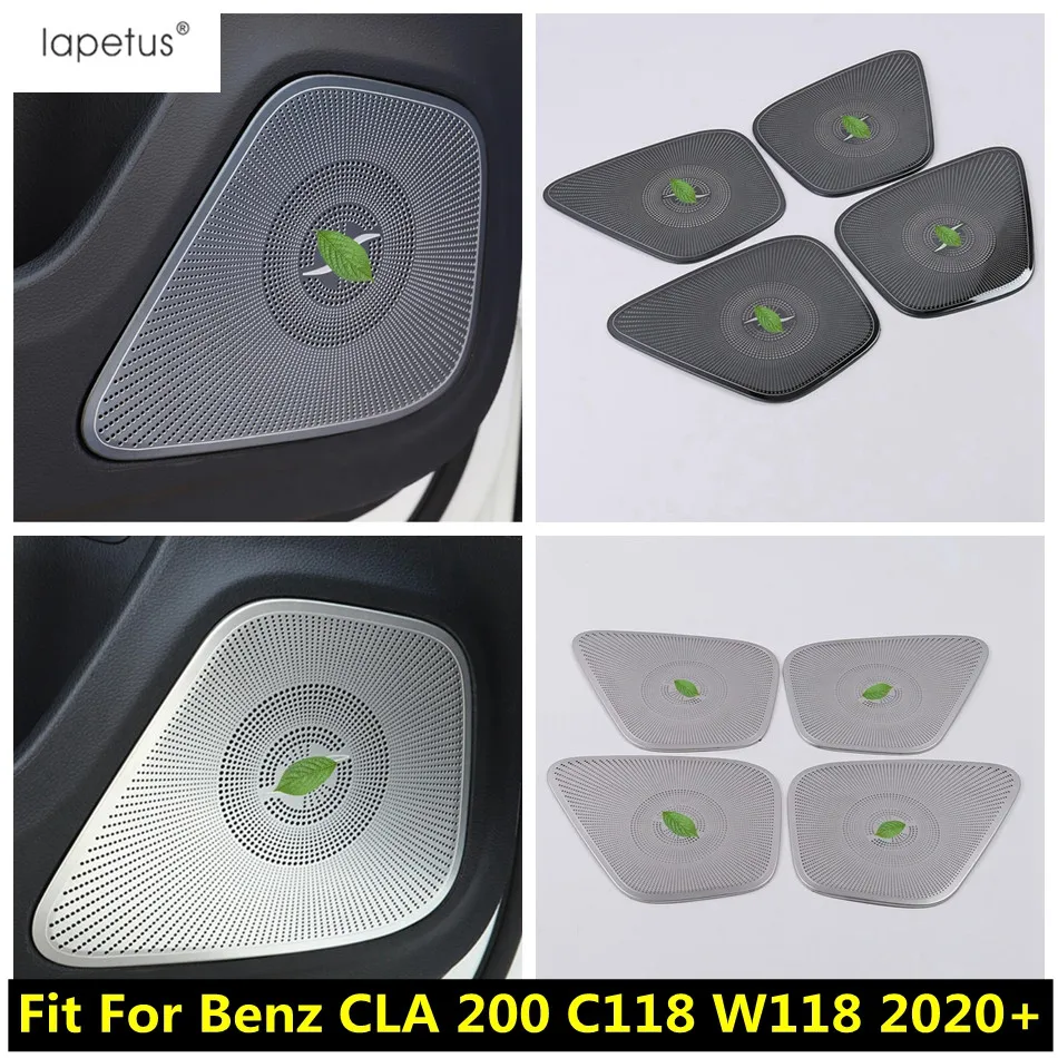 

Lapetus Car Door Loudspeaker Sound Speaker Cover Trim Stainless Steel Accessories For Mercedes-Benz CLA 200 C118 W118 2020 -2022