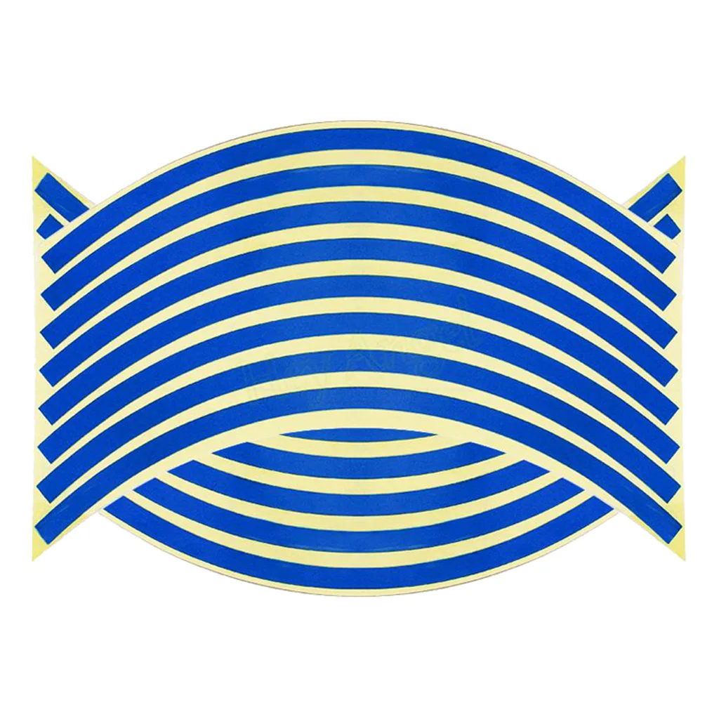 16 шт. светоотражающая лента колеса полосой наклейка Накладка для езды на