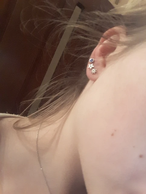 G23titan 1,2*6 мм пентаграмма Labret губы бар кольца, пирсинг тела, украшения хряща уха трагус сексуальные мужчины женщины ювелирные изделия