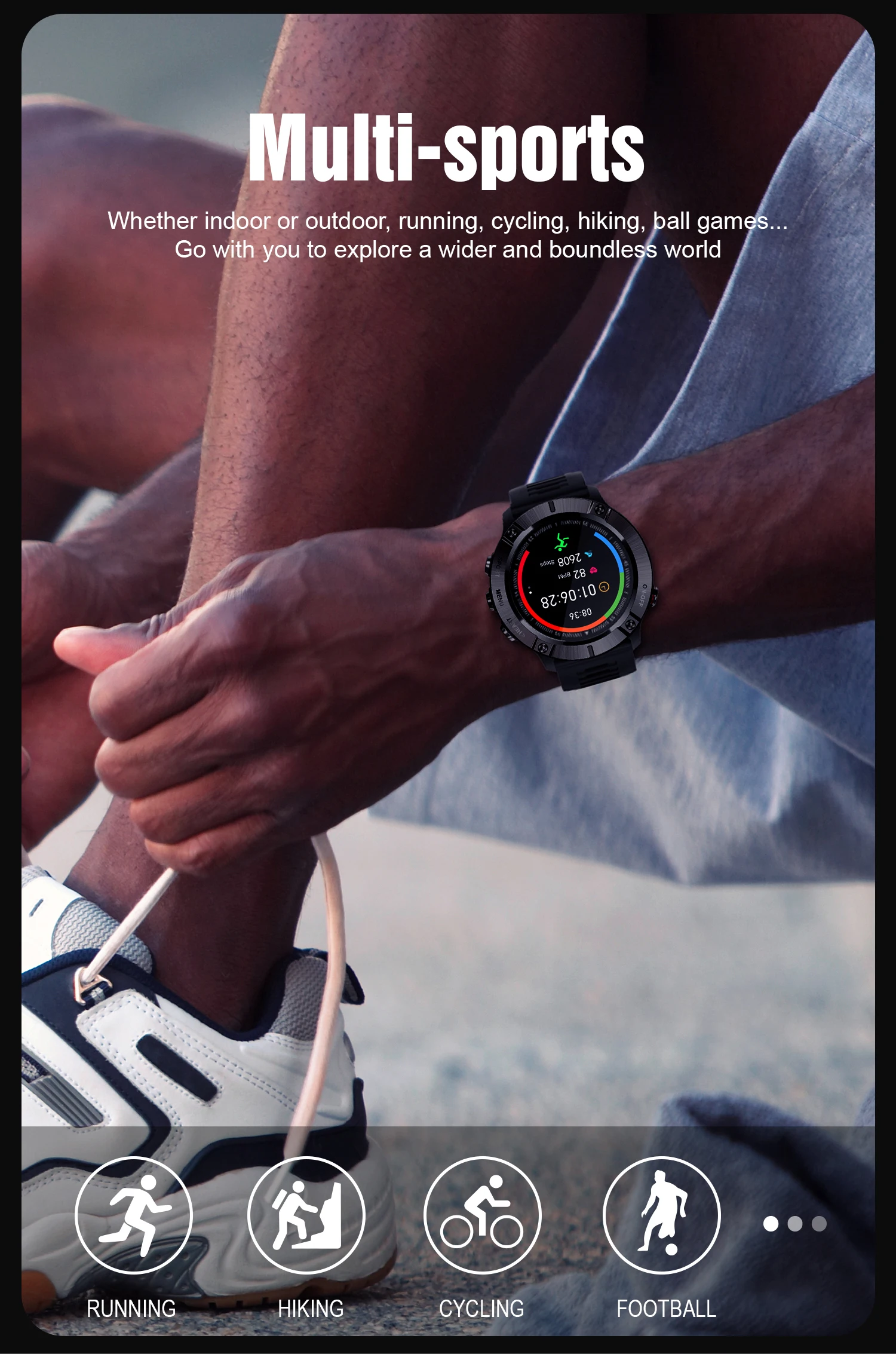 Мужские Водонепроницаемые Смарт-часы с пульсометром 5 атм | Электроника