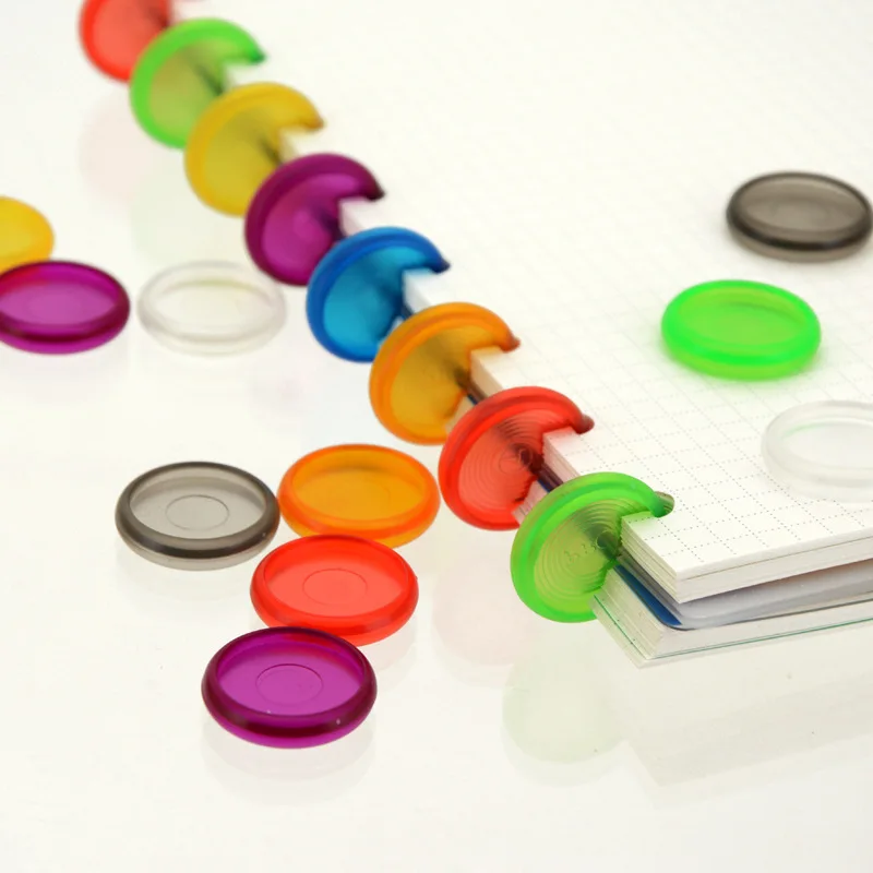30 шт. 24 мм разноцветные кольца с отверстием в форме гриба связующие свободные для
