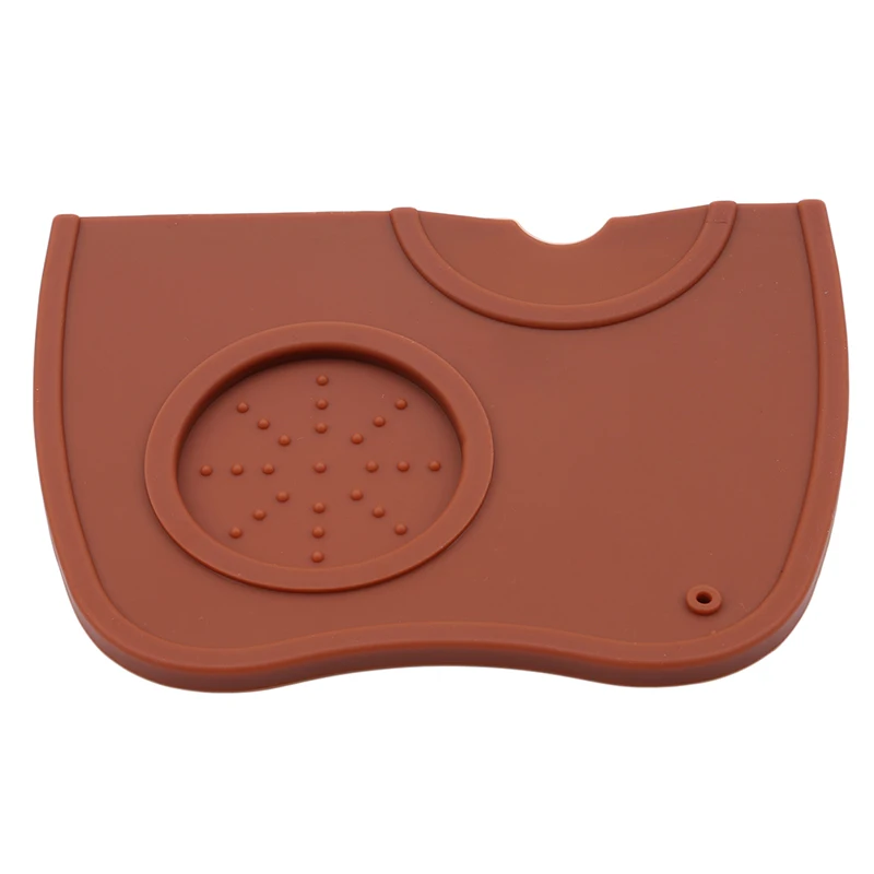 Silicone Coffee Tamper Mat Holder Espresso Maker Support Base Non-Slip Flexible Corner Barista Tea Bar Tool M | Дом и сад