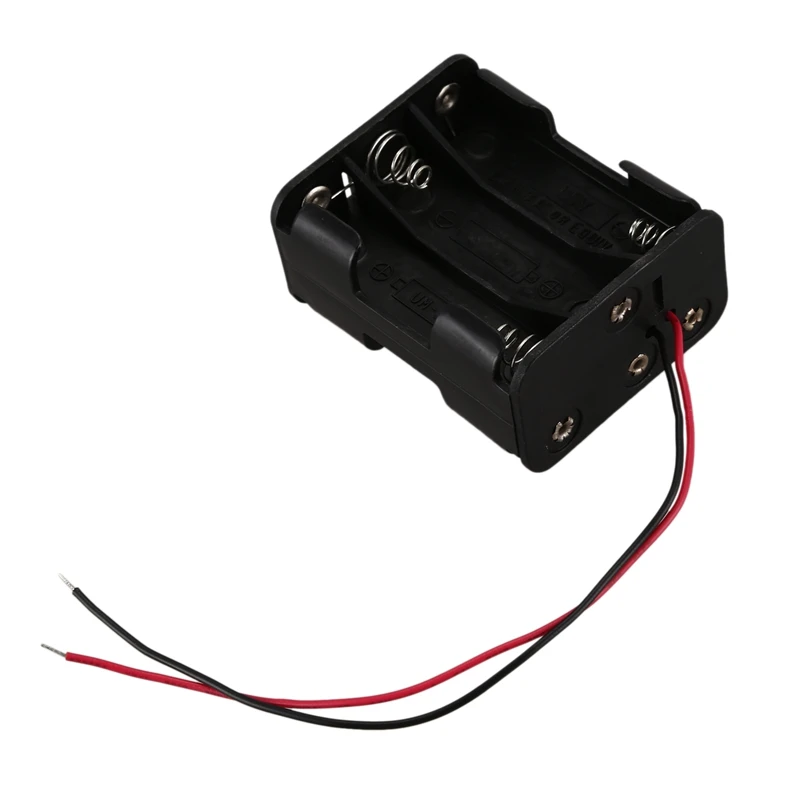 15 см провода двухслойные черный пластик 6x1 5 V корпус держатель для батарей аа| |