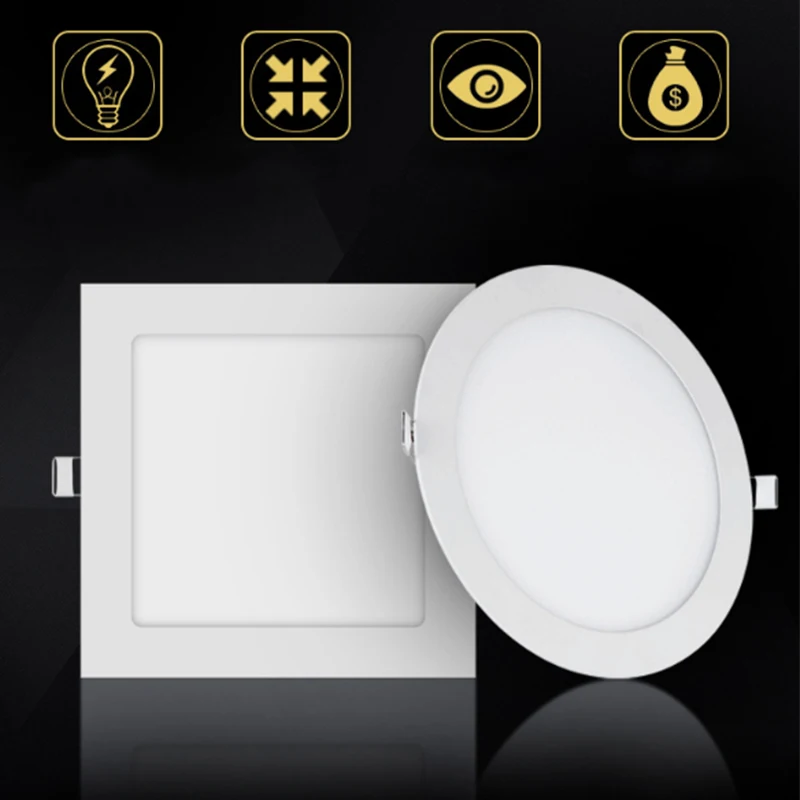 Светодиодная панель Встраиваемая кухонная потолочная лампа для ванной AC85 265VEnergy