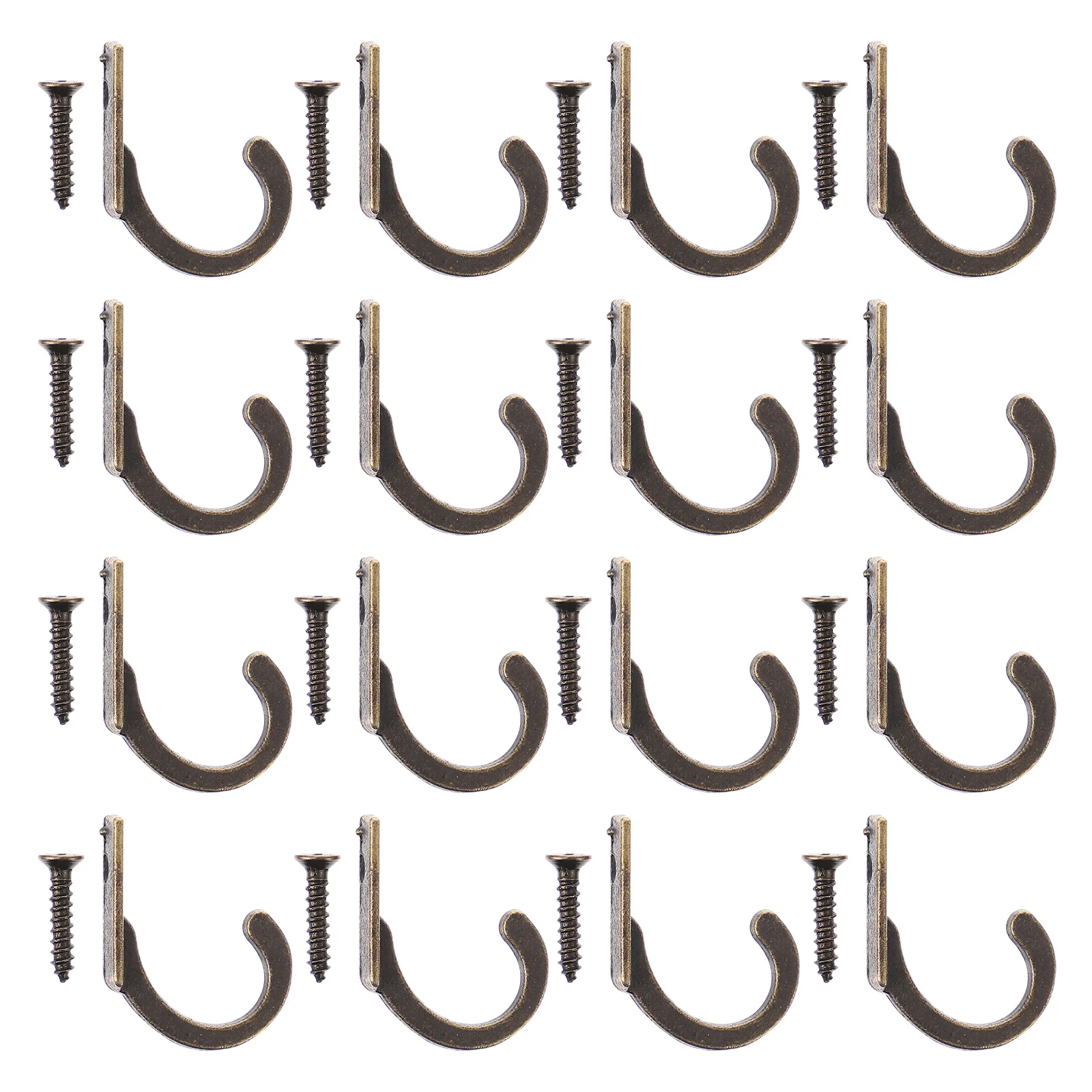 

50 шт. винтажные Крючки для пальто и шляпы, вешалки из цинкового сплава для спальни (бронза)