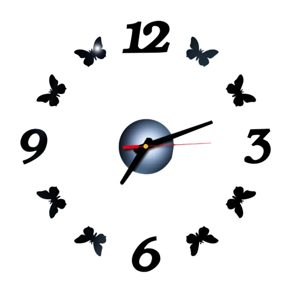 Лидер продаж 2020 настенные часы сделай сам 3D зеркальная поверхность наклейка